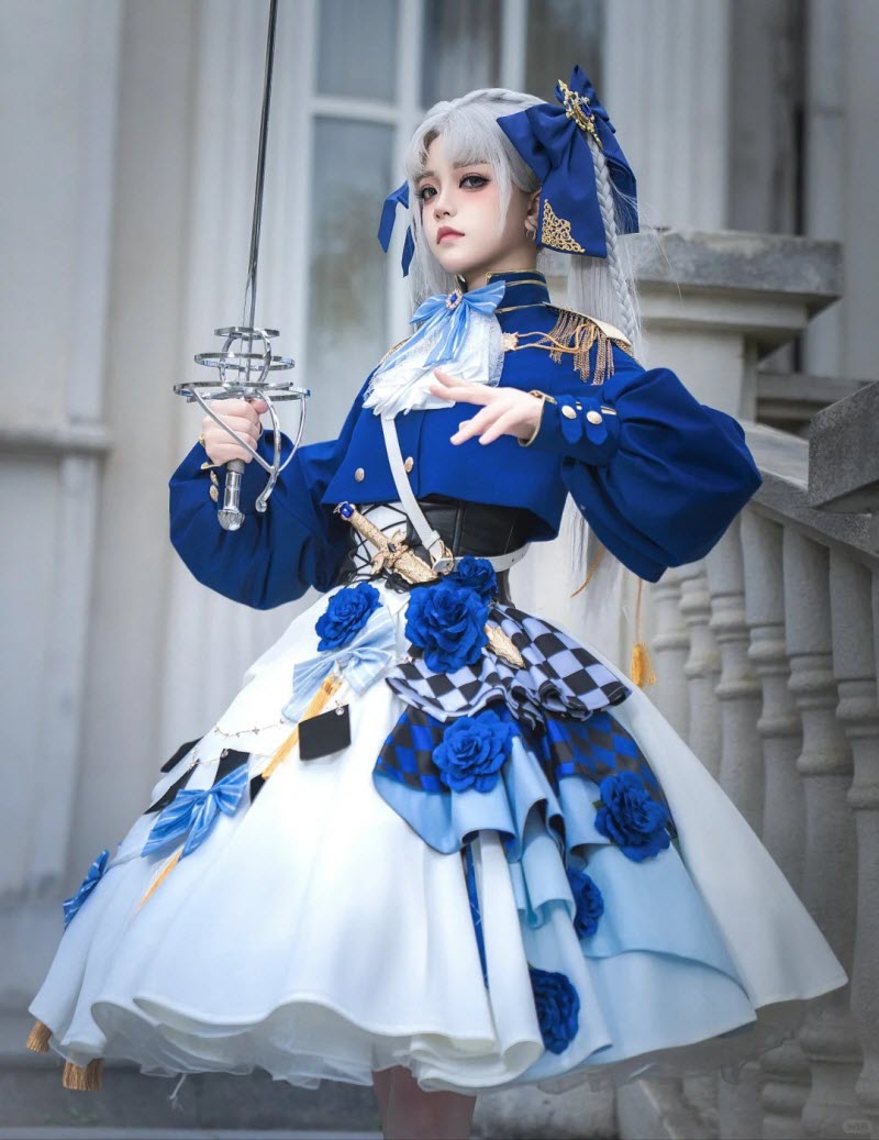 LolitaWardrobe's tweet photo. [-The Victory of the Knight-] #MilitaryLolita Dress Set New Photos

◆ Shopping Link >>> https://t.co/wZr4FngdWB https://t.co/Jm5eAdMSsM