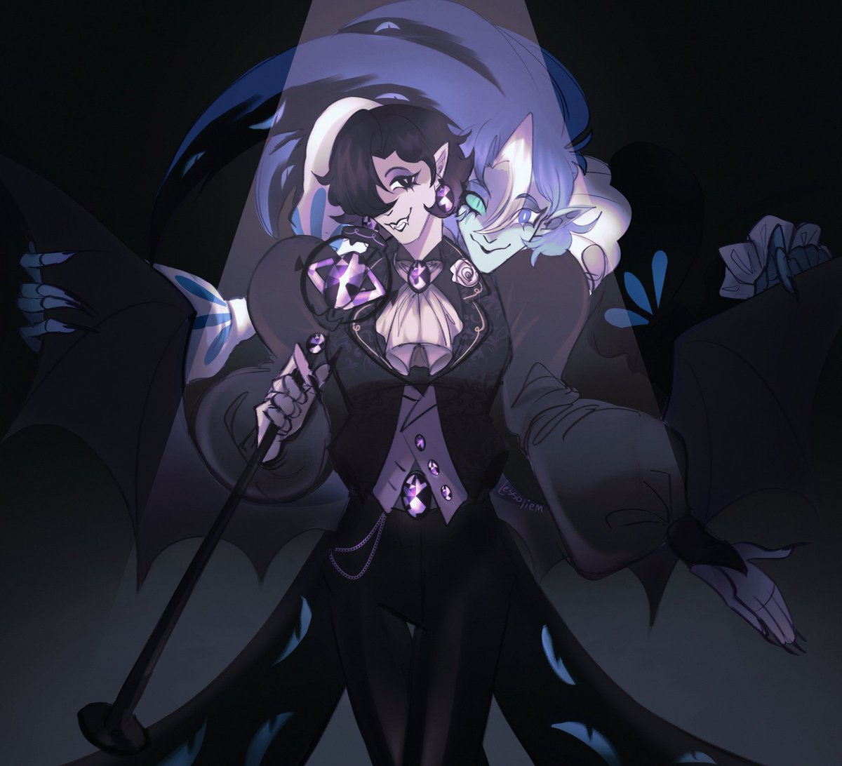 Lessoliem's tweet image. #crk #shadowsapphire
#shadowmilkcookie 
#blacksapphirecookie 
🎭🍇 a puppet without strings