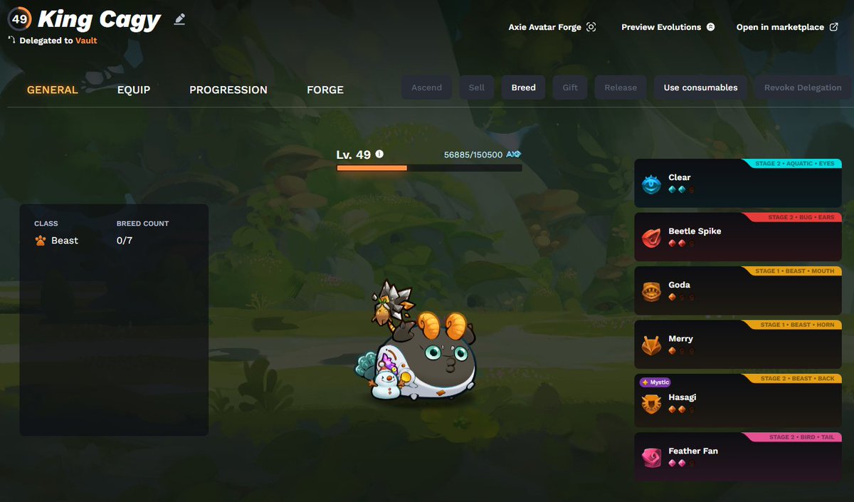 cagyjan1's tweet photo. Someone tried to hack my account but they failed.

The CEO of crypto gaming is back in style.

Just bought this Mystic Axie for $10,000.

I am ready for the Axie MMORPG, now unban me from the @AxieInfinity discord!

#FREECAGY