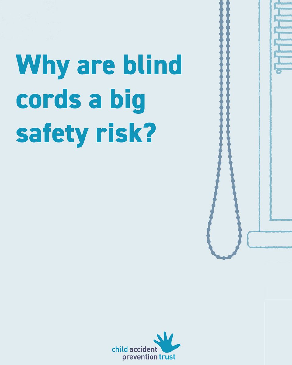 It can take just 15 seconds for a toddler to lose consciousness if a blind cord is caught around their neck – and they can stop breathing in 2-3 minutes. It happens quickly and silently.

Learn more: capt.org.uk/blind-cords/

#ChildSafety