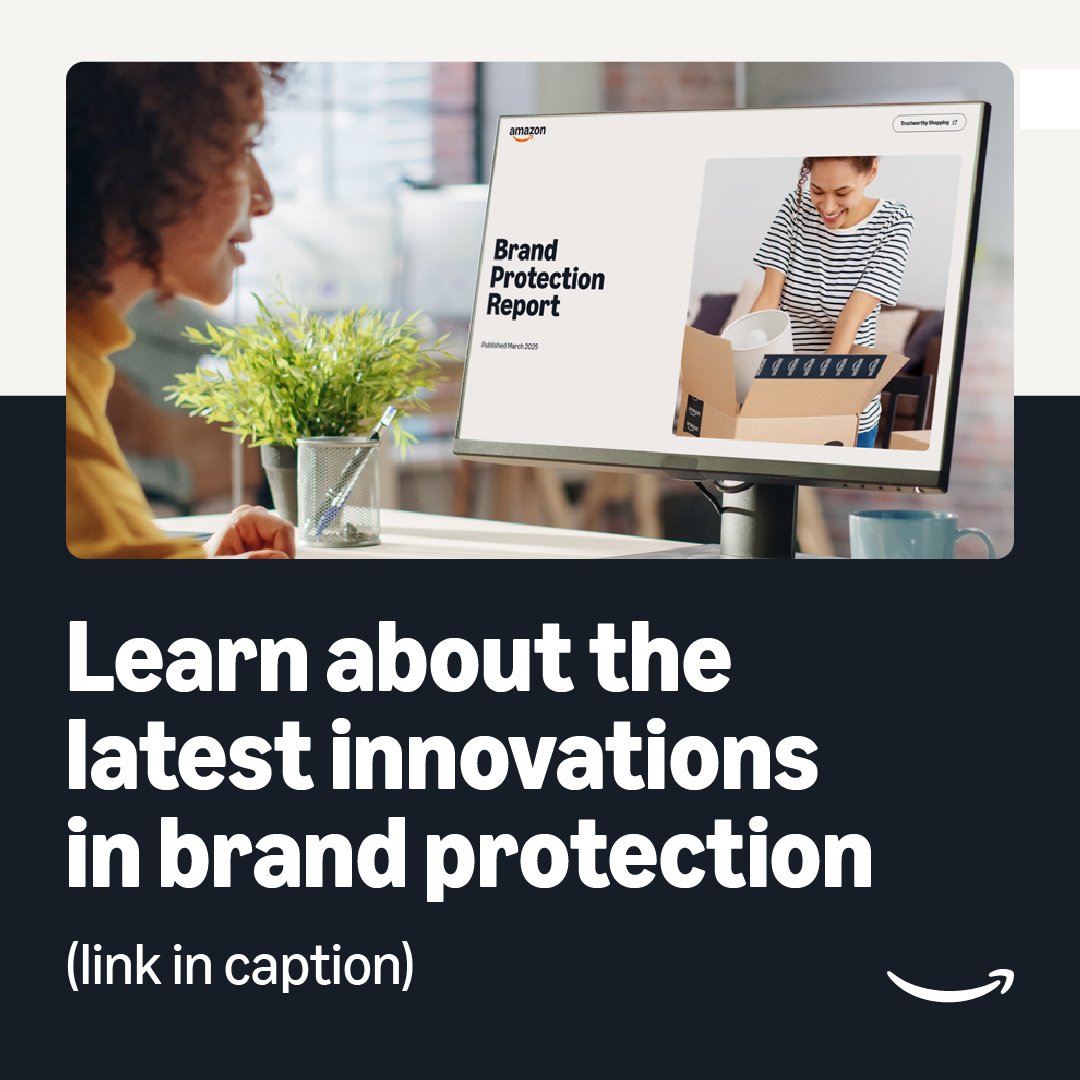 Amazon has released its 2024 Brand Protection Report—highlighting how AI is powering our fight against fraud and counterfeits. 
Learn More: bit.ly/4c4woeD