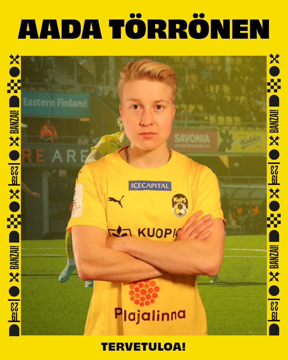 Aada Törrönen Kuopion Palloseuraan! 🟨⬛

📰 Lue koko uutinen kotisivuiltamme:
kups.fi/aada-torronen-…

Tervetuloa Aada! 🤝

🔜Lauantaina Väre Areenalla Kansallisen Cupin ratkaiseva välierä Ilvestä vastaan klo 14.00!