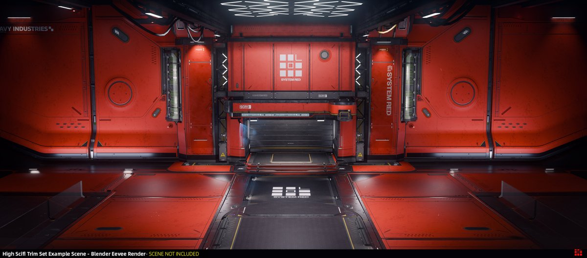 ACMSS1I6L3K8's tweet image. Example environment we made at @systemredgames in Blender Eevee. More trims on the way soon!
Also I will be finally posting my first personal work in a long time very soon.