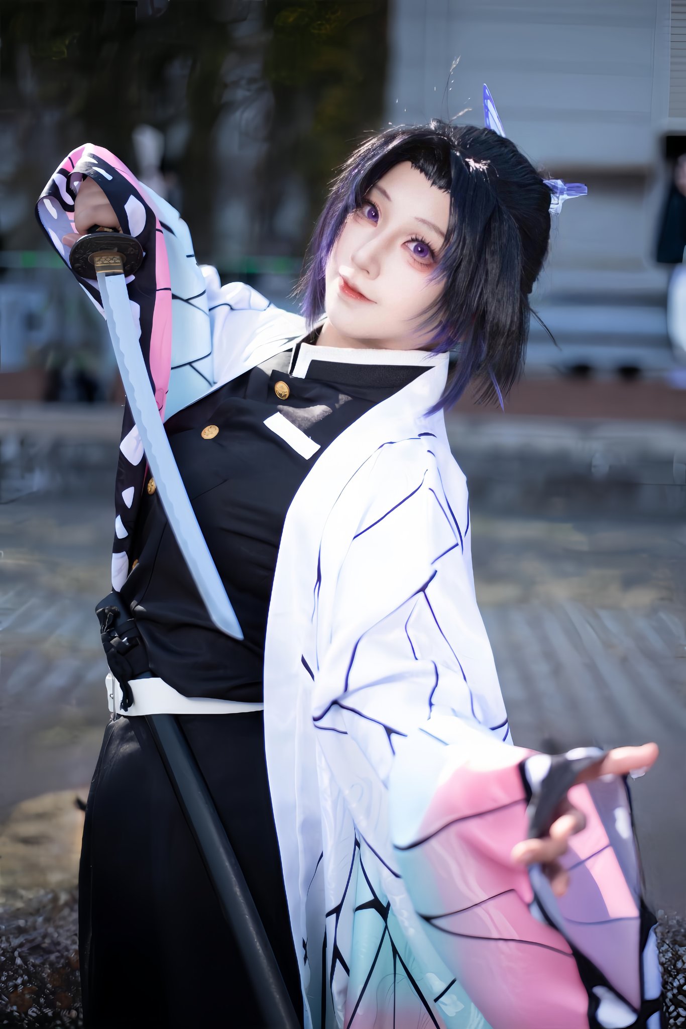胡蝶しのぶ コスプレ 武器 刀 剣 鬼滅の刃 金属製 103cm 胡蝶しのぶ コスプレ 武器 刀 剣 鬼滅の刃 金属製 103cm