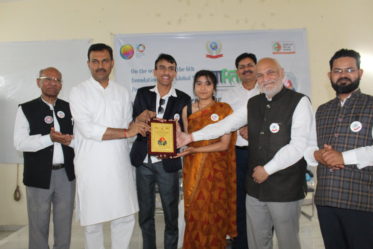 Sadaysadev's tweet photo. Dear All,

We are extremely happy to announce that we were honored to receive an award at Varta 2.0, on GYPC's 6th Foundation Day. 

Being recognized as one of their NGO partners for our efforts in community development is a proud moment for our entire team.🎉
#ngo #ngoinindia https://t.co/BAKqOZFSeI