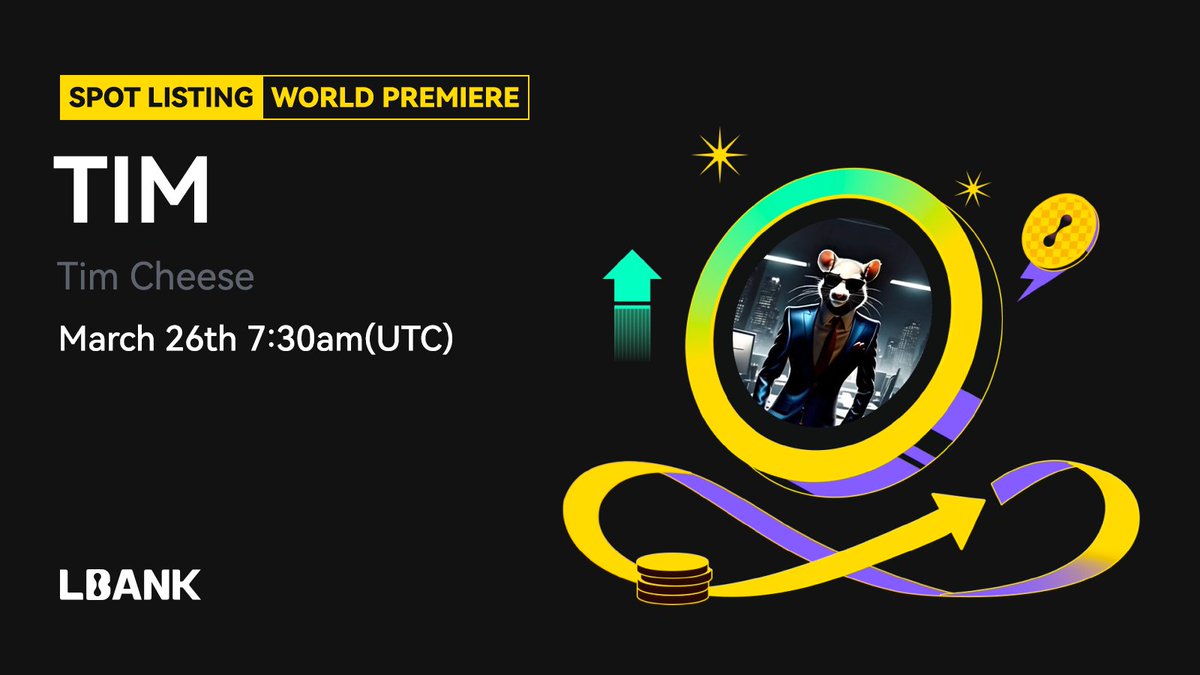 LBank_Exchange's tweet image. 🗽 New #listing

🌠 $TIM (Tim Cheese) will be listed on LBank！

Tim Cheese is a dramatic and mysterious meme coin inspired by the controversial tale of internet personality Tim Cheese.

❤️Details:  is.gd/A4z2QP