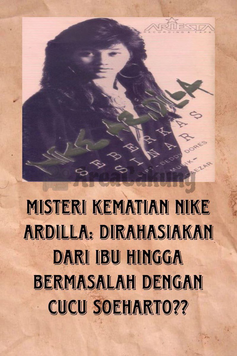 AreaCakung's tweet photo. Konspirasi Tentang kematian Nike Ardilla.

Kematian yang di rahasiakan sampe pernah di todong pistol ?

athread https://t.co/Oh1Vyuhs7E