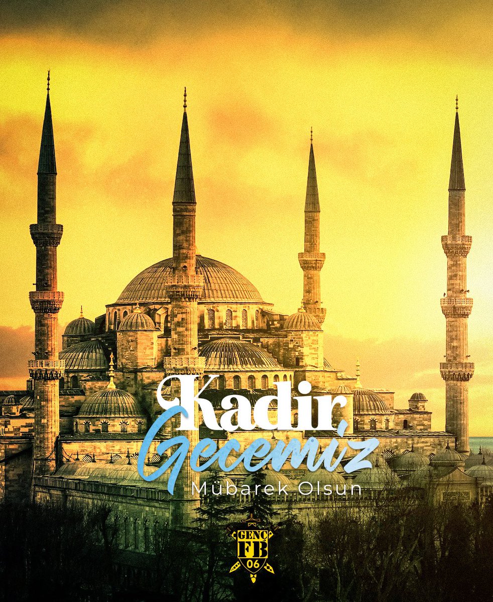Bin aydan daha hayırlı olduğu müjdelenmiş olan Kadir Gecemiz mübarek olsun.

Bu hayırlı gecenin, ülkemiz ve tüm İslam âlemine huzur ve bereket getirmesini temenni ediyoruz.
#GFB06