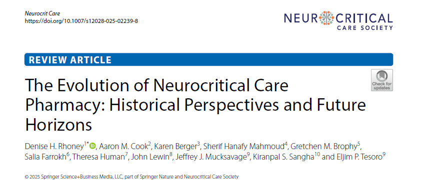 Salia Farrokh, PharmD, BCCCP, FNCS (@salia_farrokh) on Twitter photo What an honor to work alongside many mentors who inspired me to pursue Neurocritical Care and guided me through different challenges! Forever grateful! <a href="/johnlewin/">John Lewin</a> <a href="/ETNCCRX/">Eljim</a> <a href="/GretchenBrophy/">Gretchen Brophy</a> <a href="/DeniseRhoney/">Denise Rhoney</a>
doi.org/10.1007/s12028… What an honor to work alongside many mentors who inspired me to pursue Neurocritical Care and guided me through different challenges! Forever grateful! <a href="/johnlewin/">John Lewin</a> <a href="/ETNCCRX/">Eljim</a> <a href="/GretchenBrophy/">Gretchen Brophy</a> <a href="/DeniseRhoney/">Denise Rhoney</a>
doi.org/10.1007/s12028…