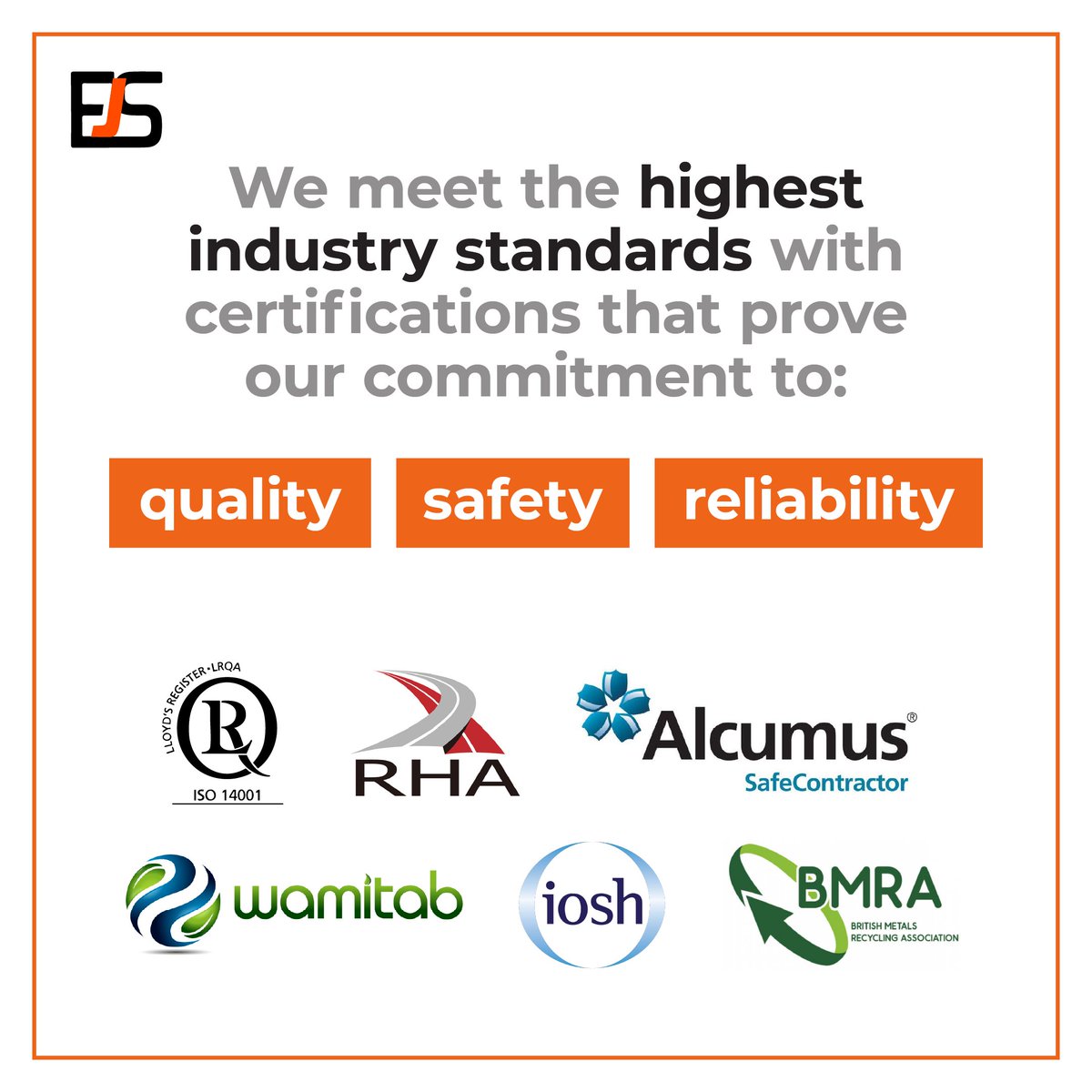 Our industry recognised certifications ensure legal compliance and environmental responsibility, guaranteeing safe waste disposal, efficient recycling, and a top quality service that you can trust ✅

#WasteManagement #SkipHire #Certifications #LegalCompliance #TrustedProvide ...