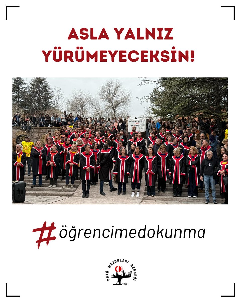Orta Doğu Öğretim Elemanları Derneği'nin çağrısı ile ODTÜ'deydik.
#ÖğrencimeDokunma