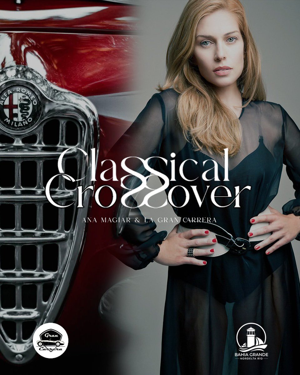 ♥️ ANA MAGIAR &amp; LA GRAN CARRERA ⚡️ #ClassicalCrossover EN LA BAHÍA! 🎭

La grandeza de la música clásica y la elegancia de los autos más icónicos de la historia se fusionan en una experiencia inolvidable! 

🎟️ SÁBADO 29 | 20 hs
📍 Anfiteatro del Faro, Bahia de Nordelta