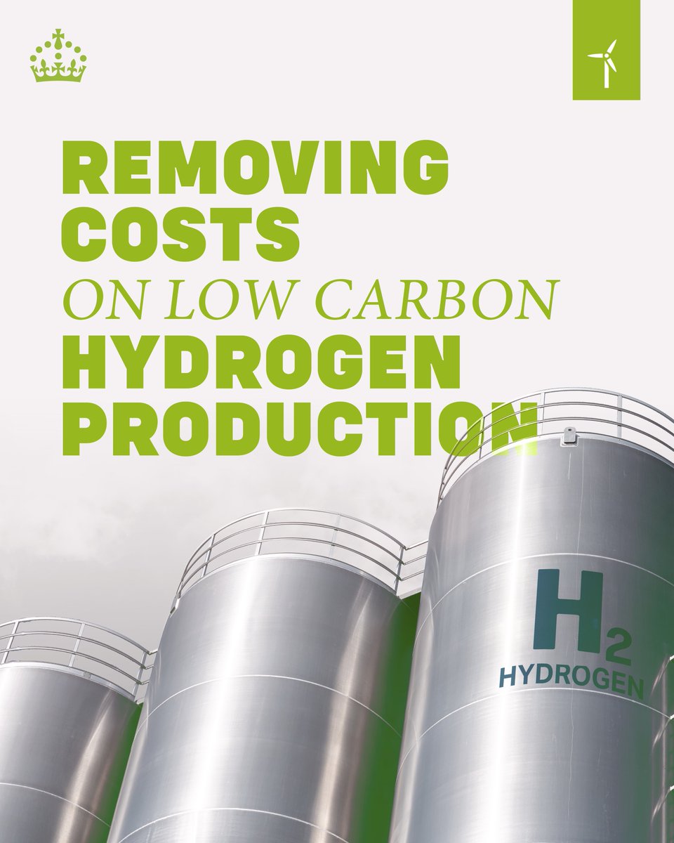Our mission is to make Britain a clean energy superpower.

That's why we are removing Climate Change Levy costs from the electrolysis process to create low carbon hydrogen.

This will help to decarbonise power, industry and transport nationwide, and help to grow our economy.