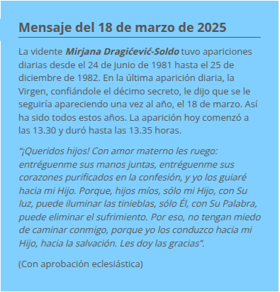 marcosdubravcic's tweet photo. Mensaje de la Virgen Maria del 18 de Marzo de 2025 en Medjugorje Bosnia Herzegovina https://t.co/OMTi4tVmOs