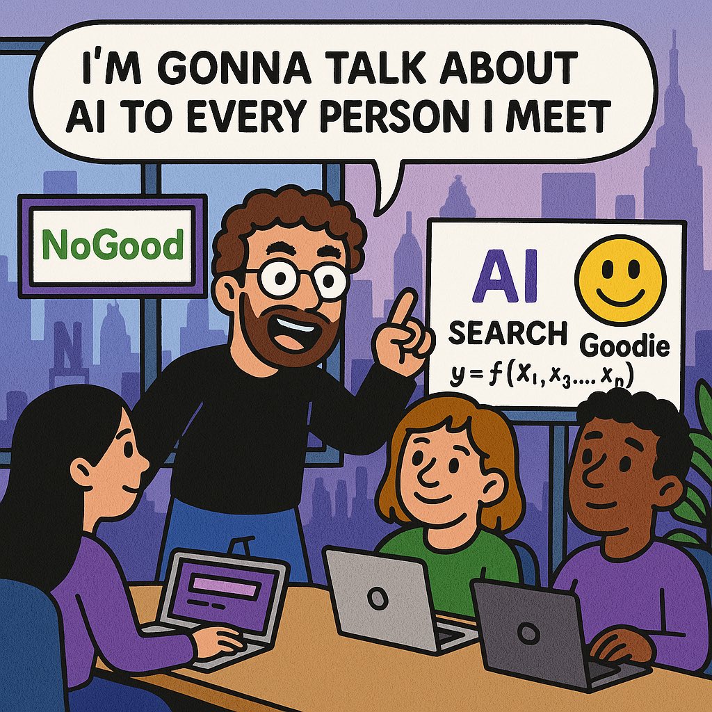 mbermawy's tweet photo. Just got violated by OpenAI’s 4o image generation. 

I innocently typed “make a cartoon meme about my biz life based on what you already know” and this is what I got 😩

If this isn’t AGI, I don’t know what is. https://t.co/dE6CR7dipx