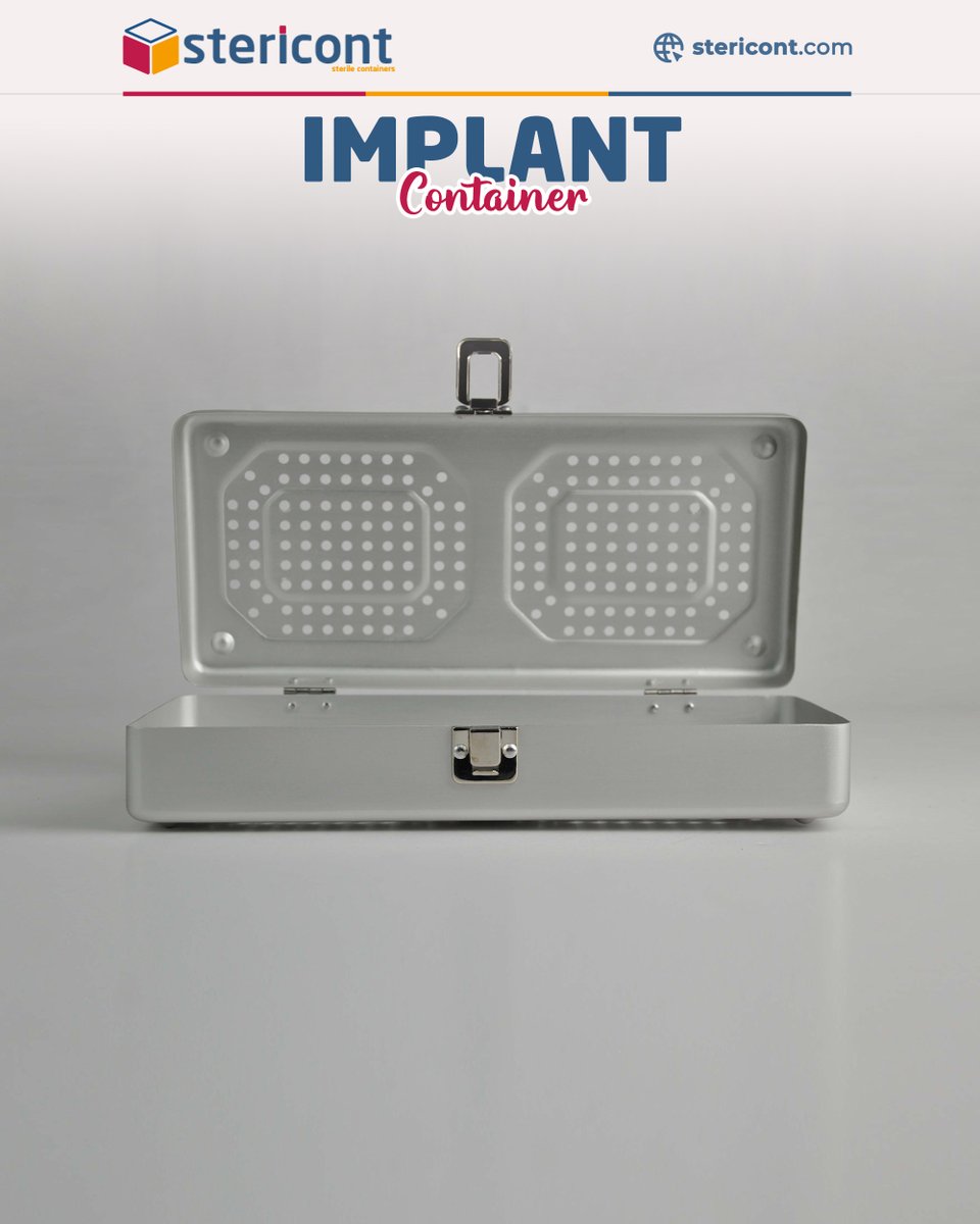 stericont's tweet image. Stericont Implant Container

The best protection for your implants with its safe, sterile and durable design! ✅
Stericont implant containers allow you to store your sensitive materials at the highest hygiene standards.

#ImplantContainer #SterileSolutions  #SurgicalSafety