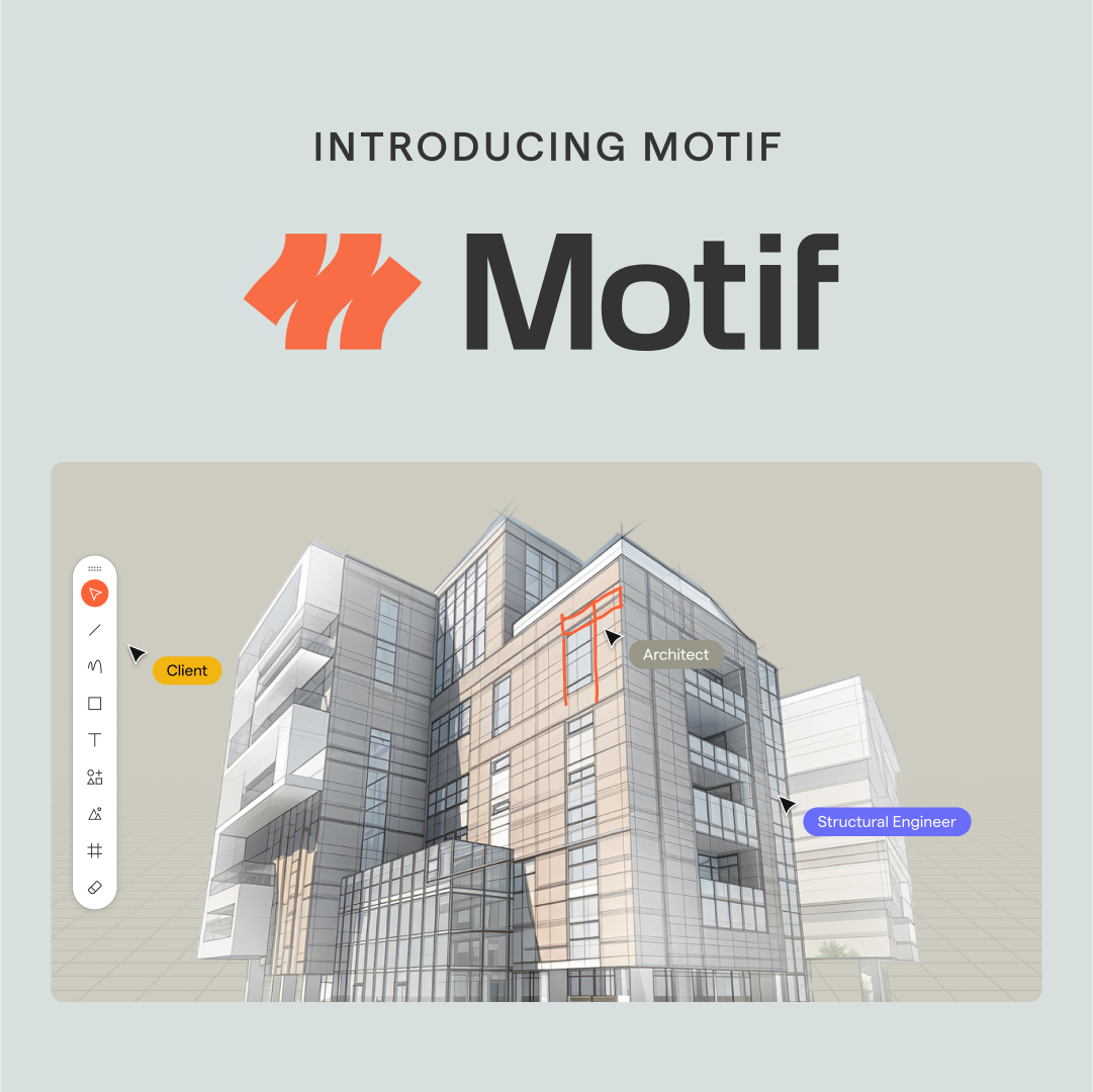 BuildWithMotif's tweet image. Introducing Motif, the shared workspace for building the world's most impactful structures!🚀
We're reimagining BIM from the ground up, starting with collaboration. Effortlessly share 2D & 3D content so teams stay in sync and do their best work.
motif.io
