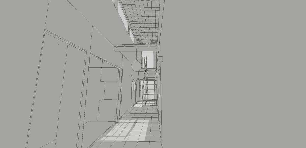 o_factory_arc's tweet photo. ChatGPTの新機能を使ってみてます。まず、ざっくり3D的なものを書いて、それを読み込ませたら、窓とかドアとかの構成はちょっと違ってくるけど、素材感とか雰囲気は伝えられるかな。 https://t.co/az0uarDCnm
