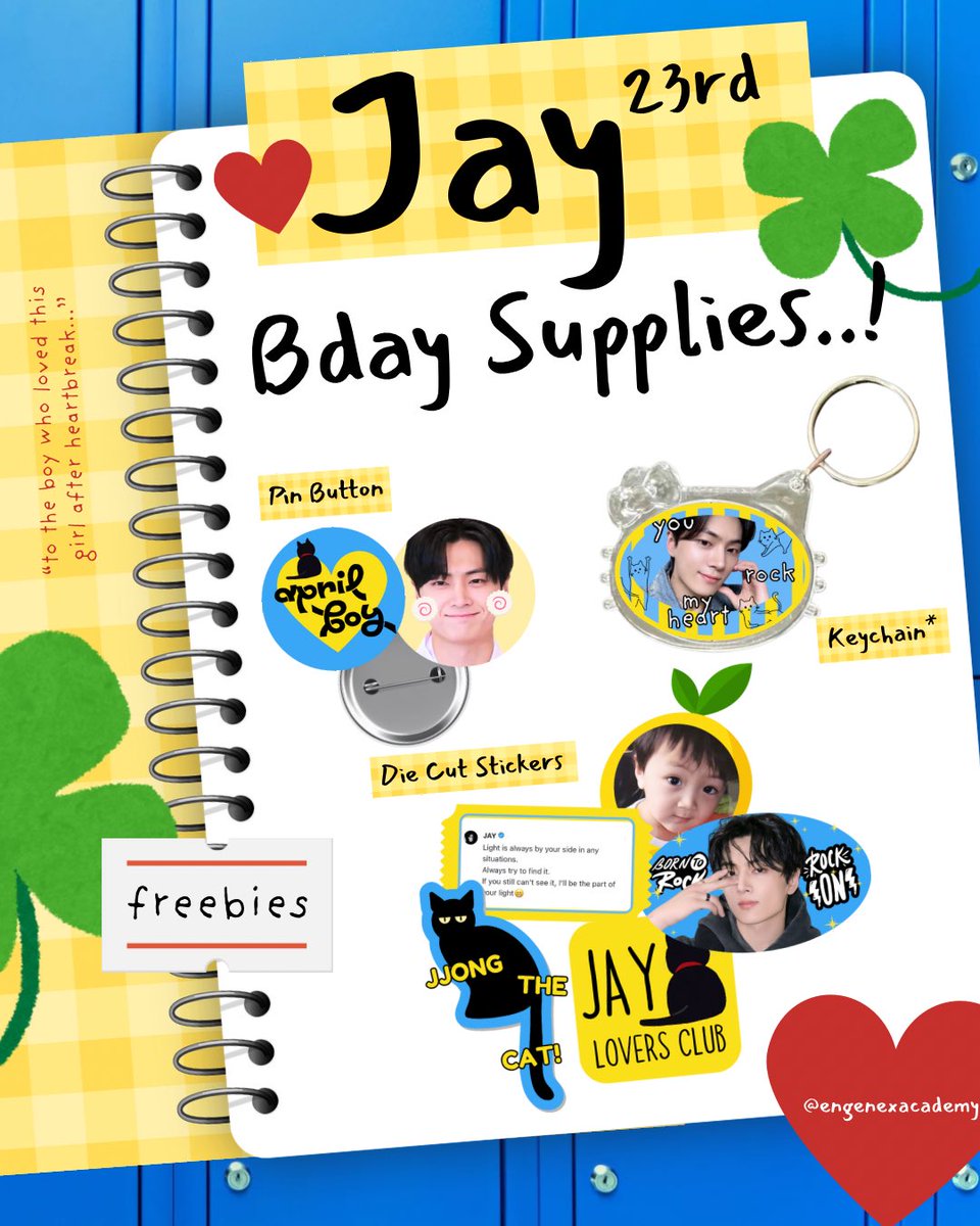 [ rt &amp; likes are appreciated ] 

🐈‍⬛ jay birthday supplies..!!🍋💦
by <a href="/xengeneacademy/">َMinjinnya Enha</a> 

how to claim:
—rt &amp; like this tweet 
—rt &amp; like tweet di bawah 
—rep ur best wishes to jay🍀 (optional)
—limited quantity
—co event 4.4 [ link 🍊 tba ] 
—3k no ref

#JAY #ENHYPEN
