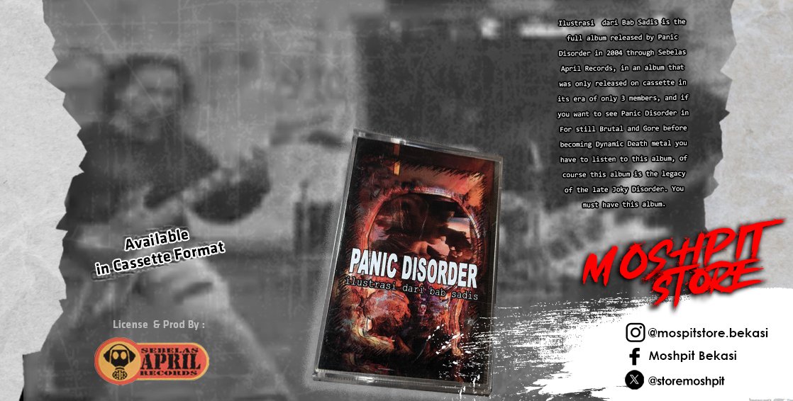 Cassette
Band : Panic Disorder
Album : Ilustrasi Dari Bab sadis
P+C : 2004 Sebelas April Records
Used Good
For order please WhatsApp or visit our store