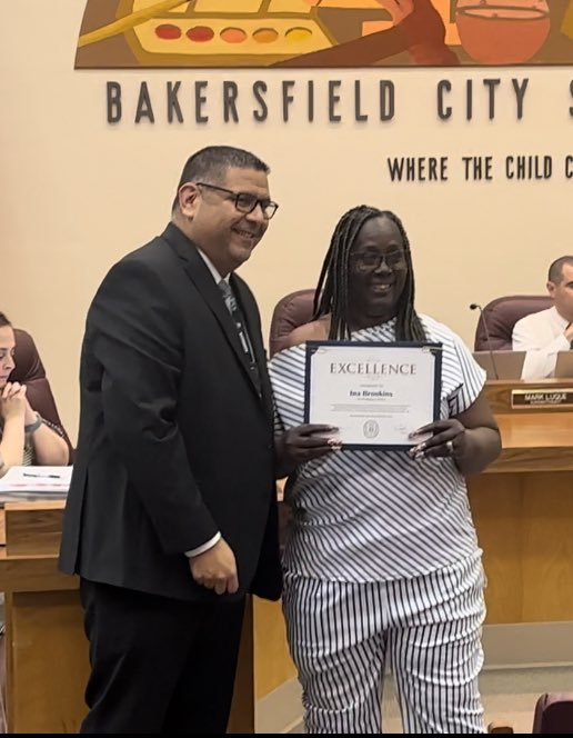 Congratulations Ms. Dee! Thank you for keeping our students safe! #thehardingway❤️ #teambcsd #bcsdnews