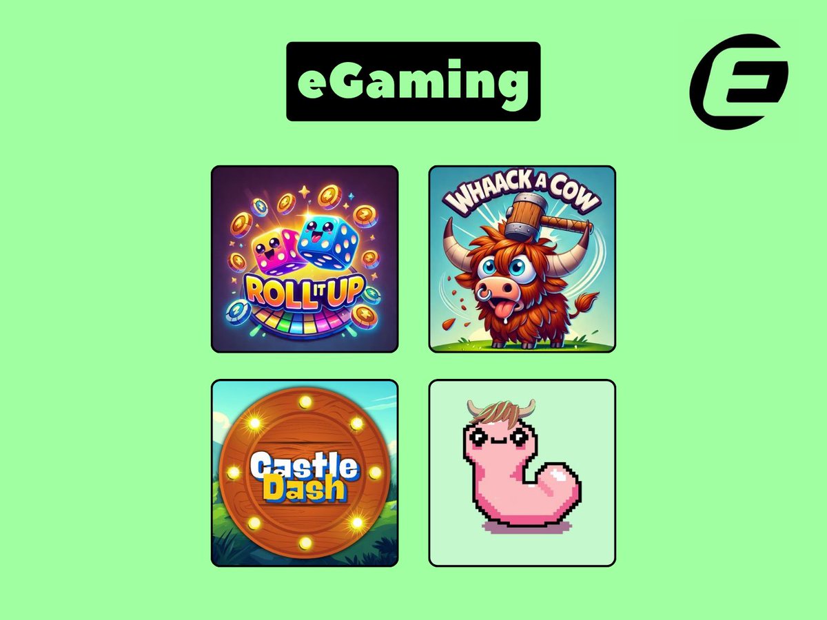 eGaming:

<a href="/RollRoyale/">Roll It Up</a> — roll the dice
<a href="/TurboWhack/">Whaack A Cow</a> — whack a cow
<a href="/castledashfun/">Castle Dash</a> — capture the flag
<a href="/werm_fun/">Werm</a> — snake game