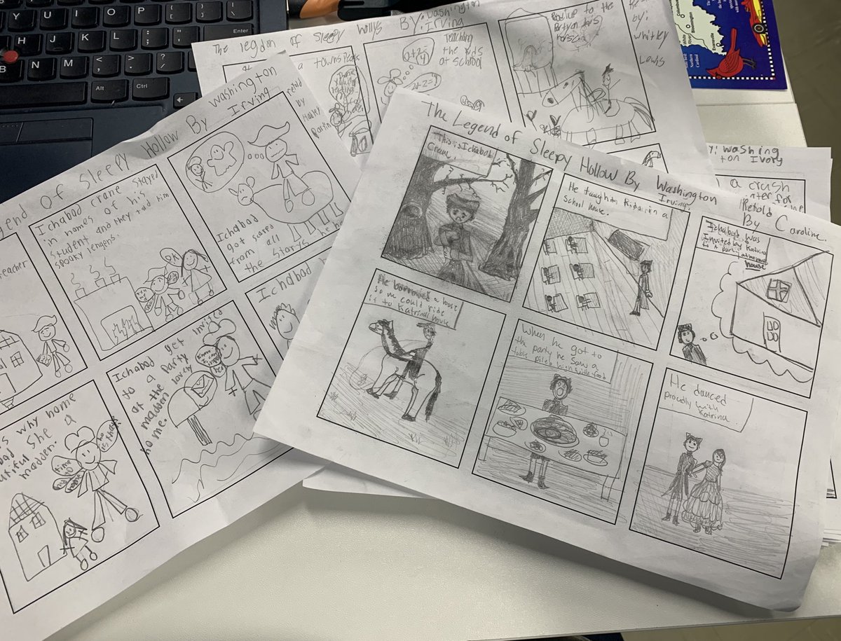 What a way to end out CKLA unit on the American Revolution than creating comics to retell “The Legend of Sleepy Hollow.” My students are amazing artist!!! #kycharge <a href="/KEDCGrants/">KEDC Grants</a> <a href="/KEDC1/">KEDC</a> <a href="/KyCharge/">KYCharge</a>