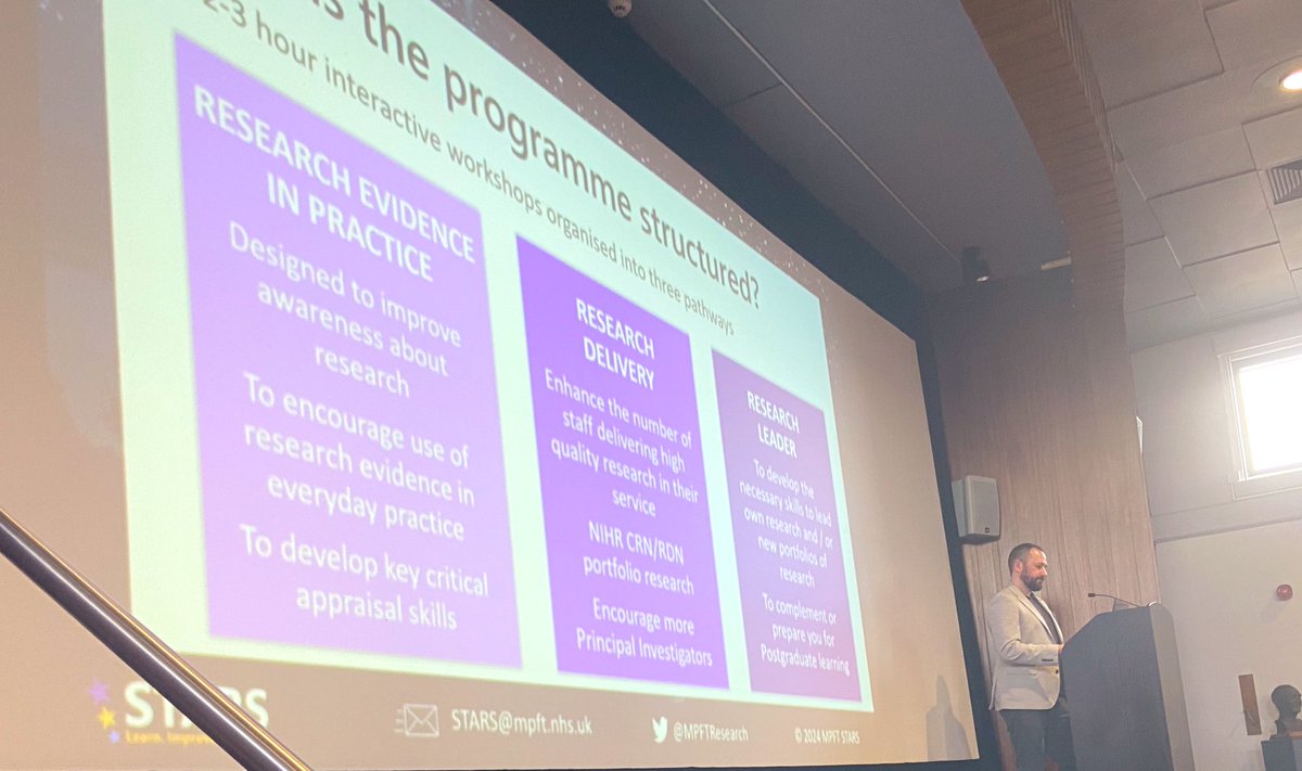 Dr Tom Kingstone shares the Impact of the STARS Programme – empowering all to engage in research and spark change across services. #MPFTResearch #MPFTCARA