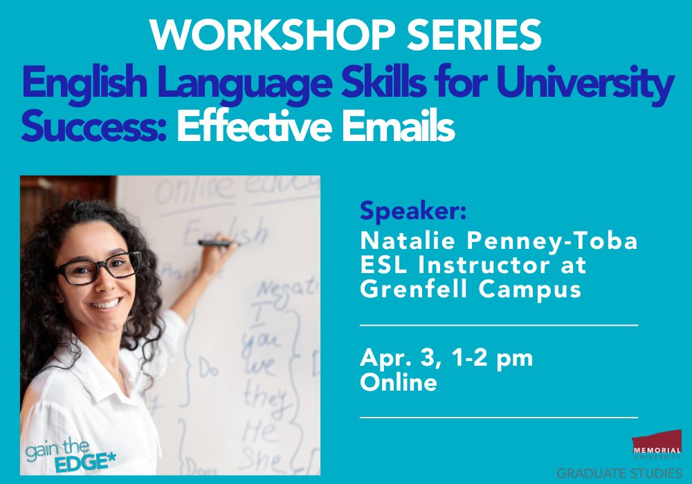 📢 In the next ESL workshop, Effective Emails, hosted by SGS, we will review email structure and explore strategies for using concise language to effectively engage the reader. The workshop will cover both formal and informal email language. Register ➡️tinyurl.com/3r499zsh