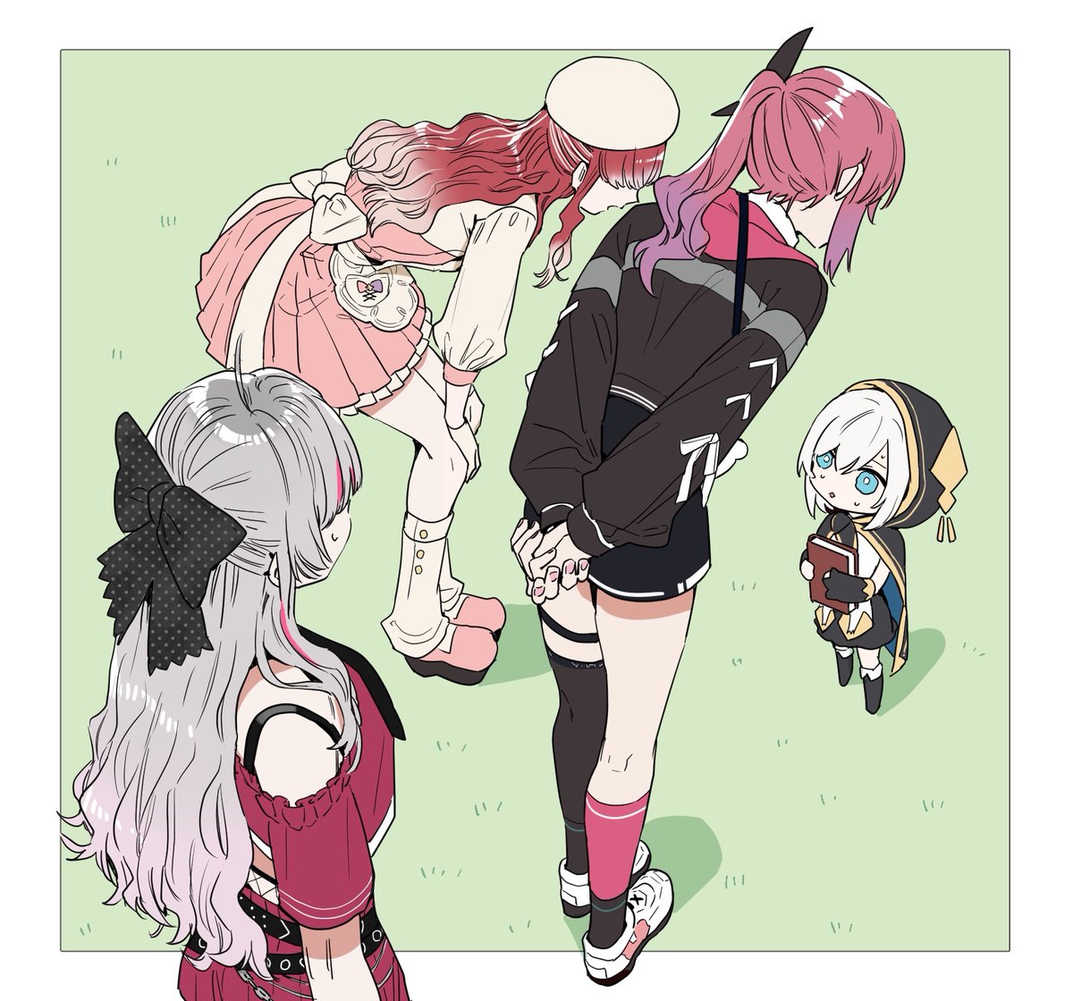 tomatosoup001's tweet image. 赤いギャルvs白いもち