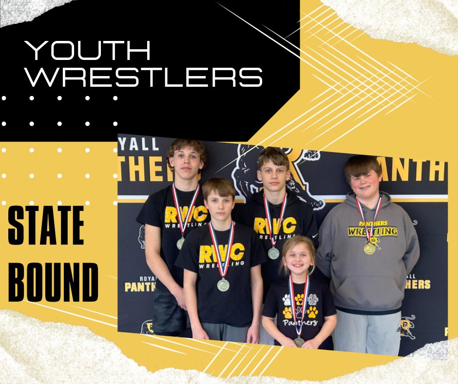 Congratulations Aurora, Kaden, Grant, Xavier, and Hunter. Good luck at STATE this weekend!