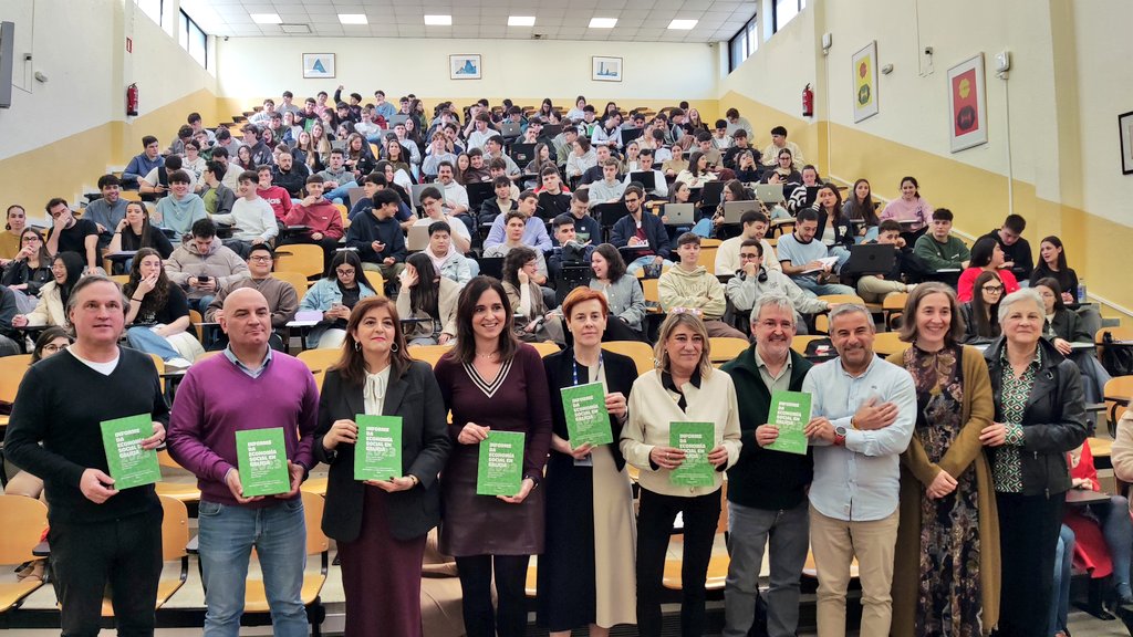 Acto central da VI Semana da #EconomíaSocial na <a href="/EcoAdeUSC/">Facultade de Ciencias Económicas e Empresariais</a> da <a href="/UniversidadeUSC/">USC</a>. Preséntase  a actualización do Portal Estatístico da Economía Social en Galicia (GALESTAT) e o Informe da Economía Social en Galicia 2023.