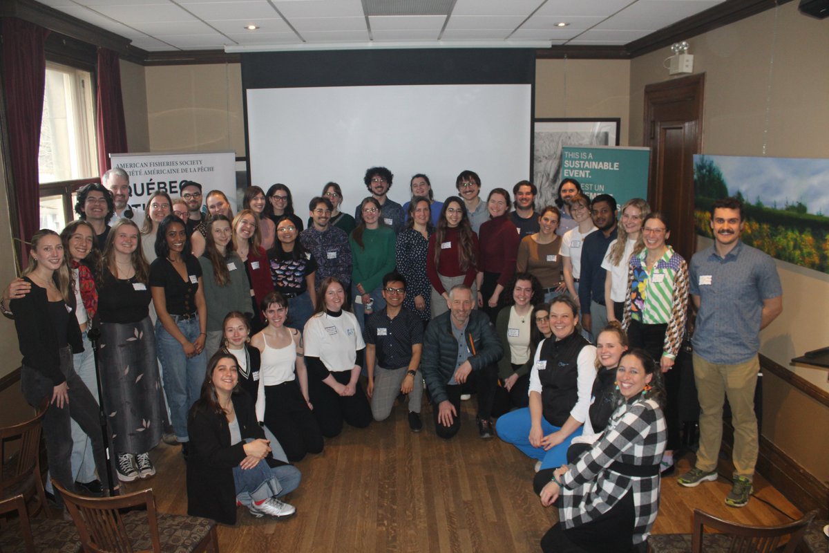 AFSquebec's tweet image. Wow, what an amazing event 🎉Huge thanks to all the presenters, attendees, and artists for making our 3rd annual symposium unforgettable. It was incredible to see the fish community come together! 🐟💙 Stay tuned for more recaps, and share your moments with #AFSQCS2025!🏆✨