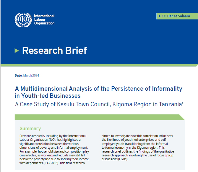 📢 New Publication: A Research Brief on #Multidimensional Analysis of the Persistence of #Informality in #Youthled Businesses.
Key Insights:
- Social position is a significant dimension
- Young people lack viable way(s) of accumulating capital
- Formalization is a Faustian