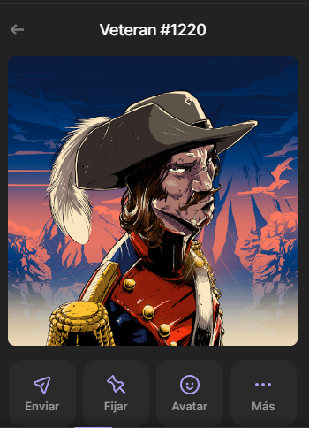 Me hace mucha ilusión compartir las dos grandes aportaciones de hoy:
1. Mi NFT de <a href="/veterans_crew/">Veterans 🎖️ | The Oucasts Crew in Solana</a>  regalado por <a href="/psykoin_/">Psykoin | Veterans</a> 
2. El conocimiento adquirido sobre drip, arte digital y posibilidad de crecimeinto en el ecosistema web3!
Mil gracias!! 
<a href="/DeadKingSociety/">Dead King Society</a>