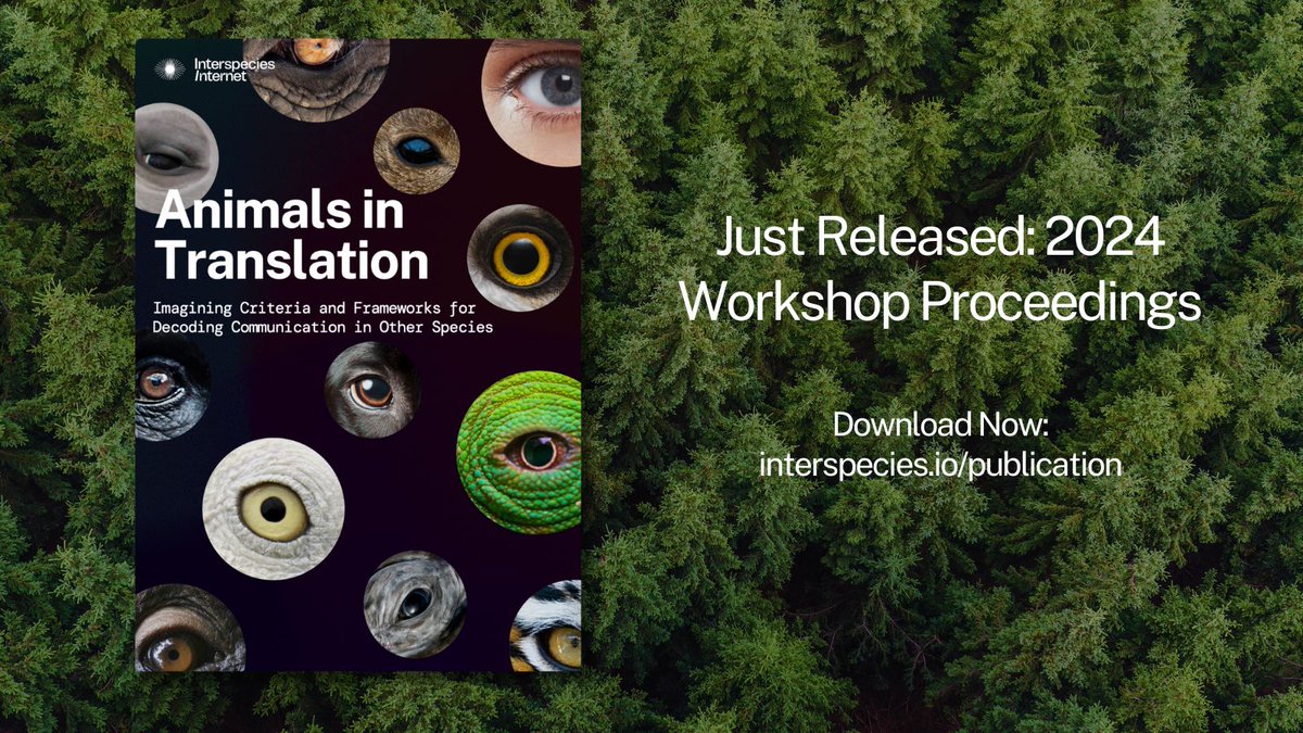 🌟 JUST LAUNCHED: Animals in Translation Publication🌟

Together with +40 experts, we co-created criteria to decode animal communication, delved into the field’s legacy, and more!

🌍Download this landmark publication: rb.gy/t647aa