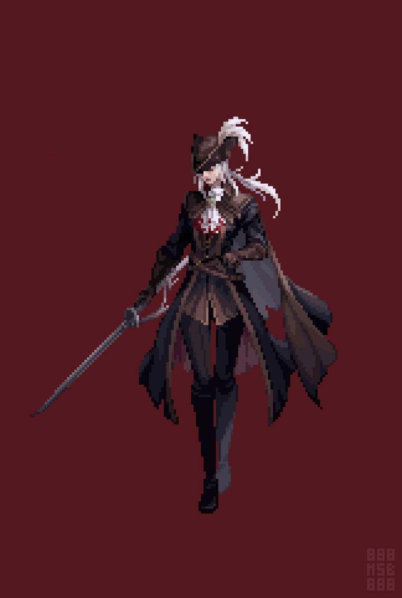 msb_888's tweet photo. Lady Maria

#Bloodborne
#pixelart 
#ドット絵 https://t.co/nEcrd0HdLo