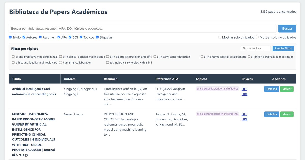 TuRefTotal's tweet image. En TuReferenciaTotal hemos creado una solución para facilitarte la tarea de búsqueda bibliográfica para tu trabajo de investigación, Tesis, TFM, TFG, o paper científico. Esto incluye las referencias más relevantes, sus PDF o alternativas disponibles, buscador y mucho más...