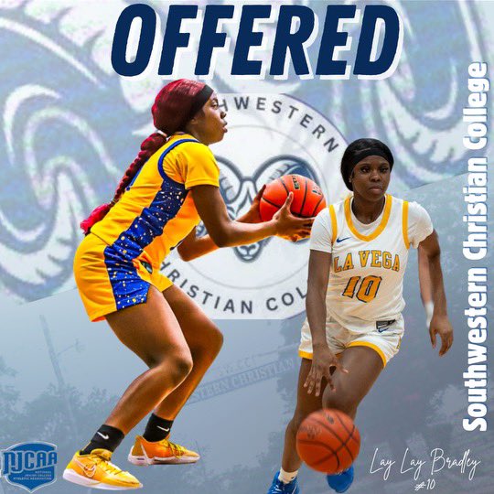 After a great talk with Coach <a href="/SAVAGEACEGB/">Coach Winston</a>, I am blessed to receive an offer from <a href="/SWCC_WBBTX/">Southwestern Christian College WBB</a> 💙🩶

<a href="/Coach_MarcWill/">Coach Marcus</a> <a href="/lvpirates/">La Vega Athletics</a>