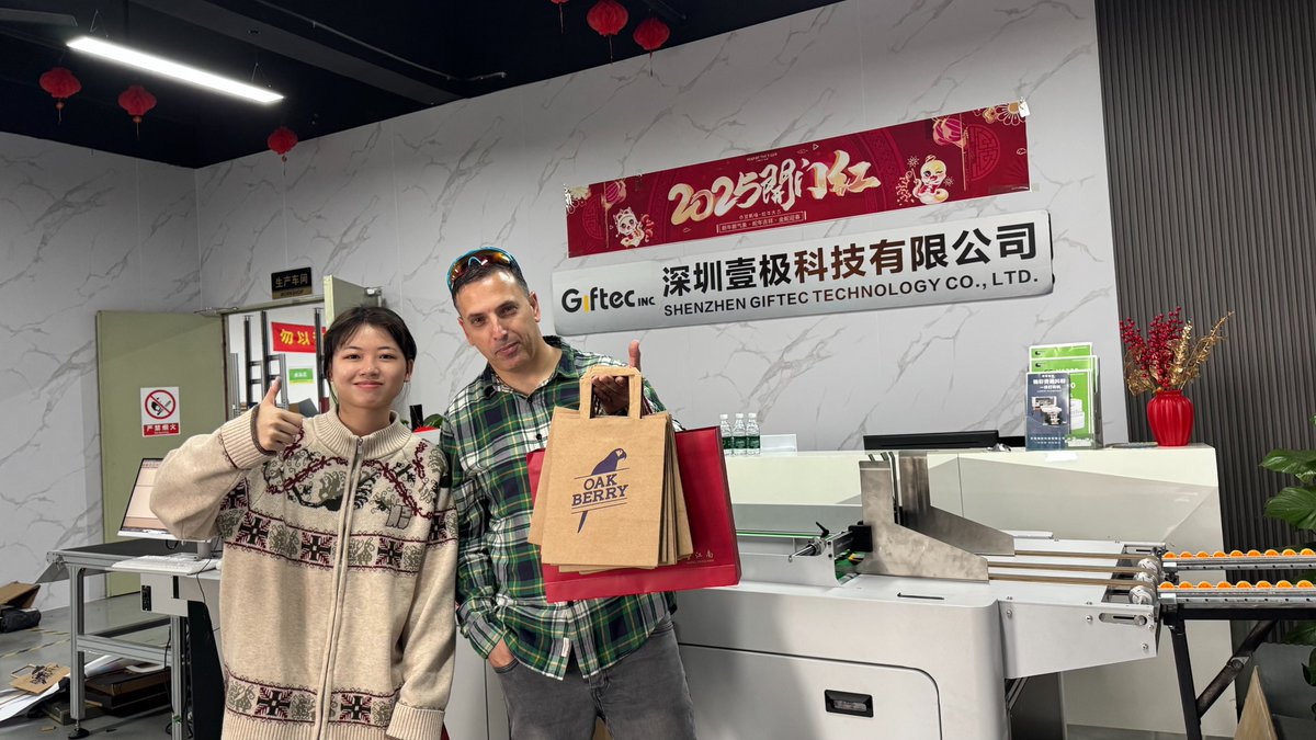 Giftec279058's tweet image. Giftec Israel single pass printer user on-site training was successfully completed! !🥳🥳🥳

User:“ It&apos;s very nice machine, thanks for all the amazing teamwork from Giftec”🥰
#singlepassprinter #onepassprinter #packagingprinter #paperbagprinter #paperbagprintingmachine #Israel