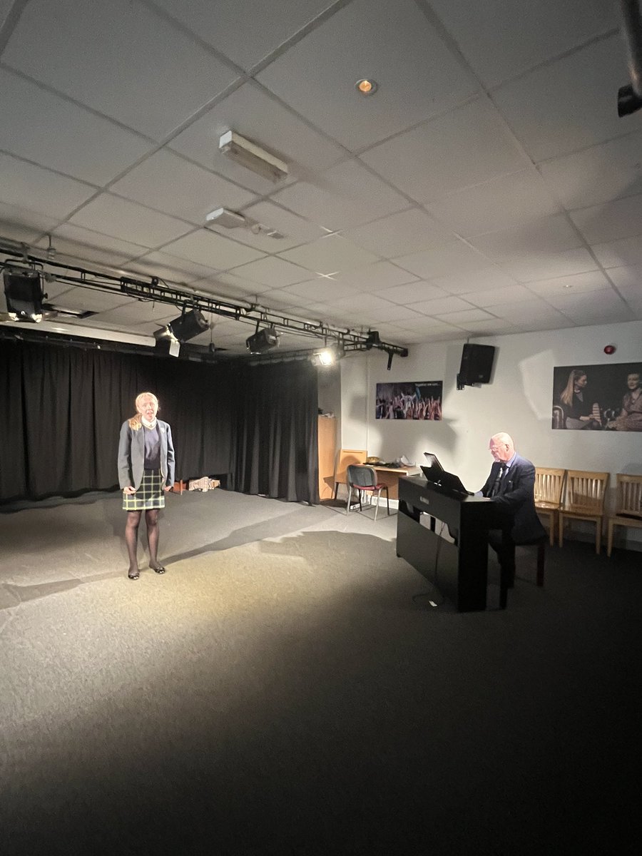 Warming up for this lunchtime’s Spotlight Concert! Good luck to all involved!