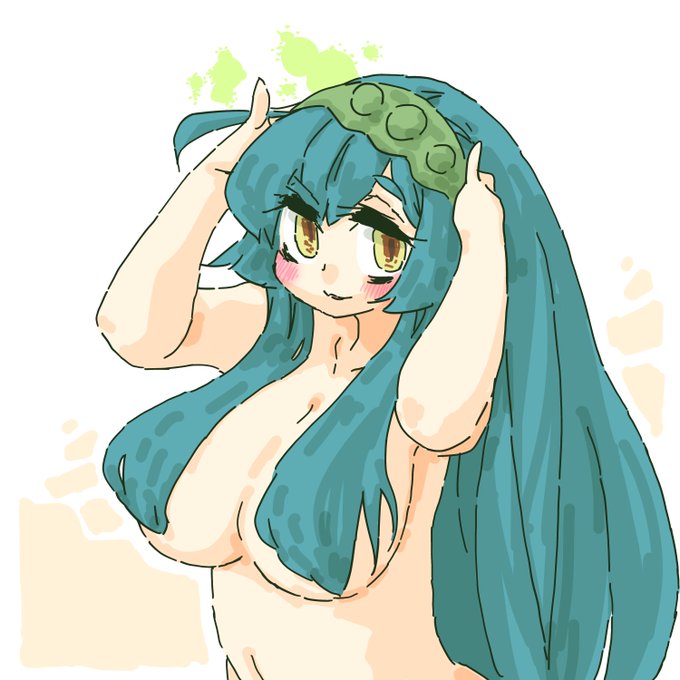 カチューシャを強調したずんちゃん(強調したいところ以外を適当に省略して描くのがコツ) #東北ずん子 