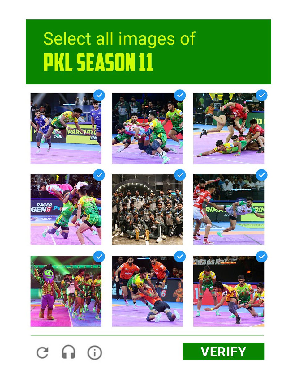 PatnaPirates's tweet photo. Verified PKL Season 11 moments only! 💚🙌🏻
#VerifiedThrills #UnmatchedAction #UnforgettableSeason #BeyondTheMat #FastAndFearless https://t.co/6KkSZEMNgZ