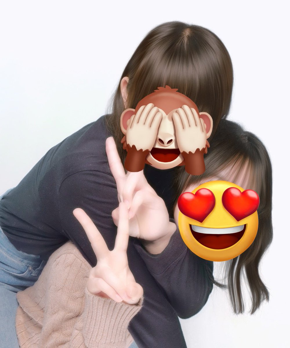仲良し姉妹👩🏼‍❤️‍👩🏼
妹の方が身長高いから私に身長合わせてしゃがんでもらった😂