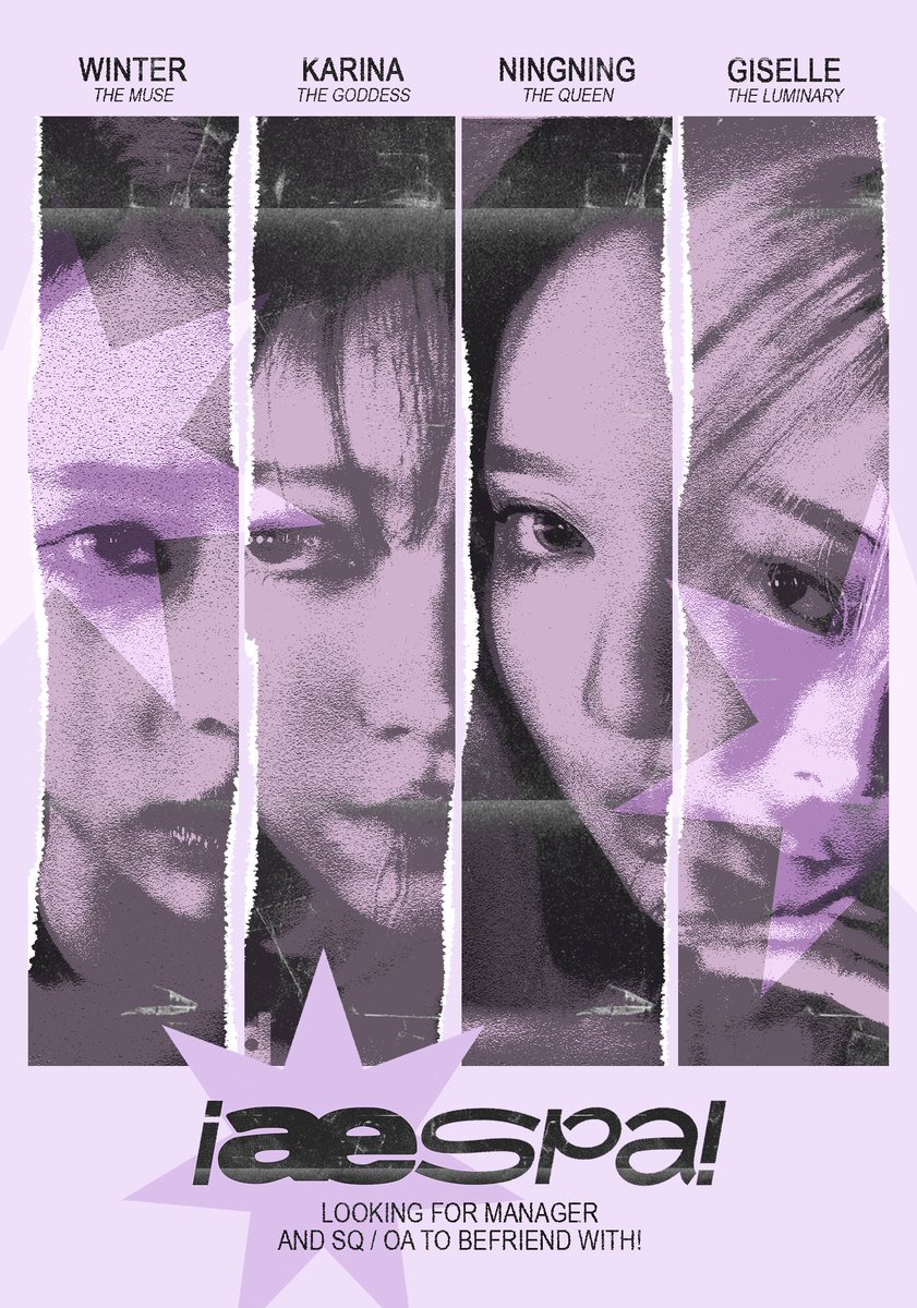 iaespa's tweet image. A new era dawns as the legendary iAESPA makes its return. On the lookout for a MANAGER to keep things in motion and SQ/OA to ride the wave with. Whether you're here to vibe, connect, or keep up with the pace, every interaction is valued. Check the alt for details!