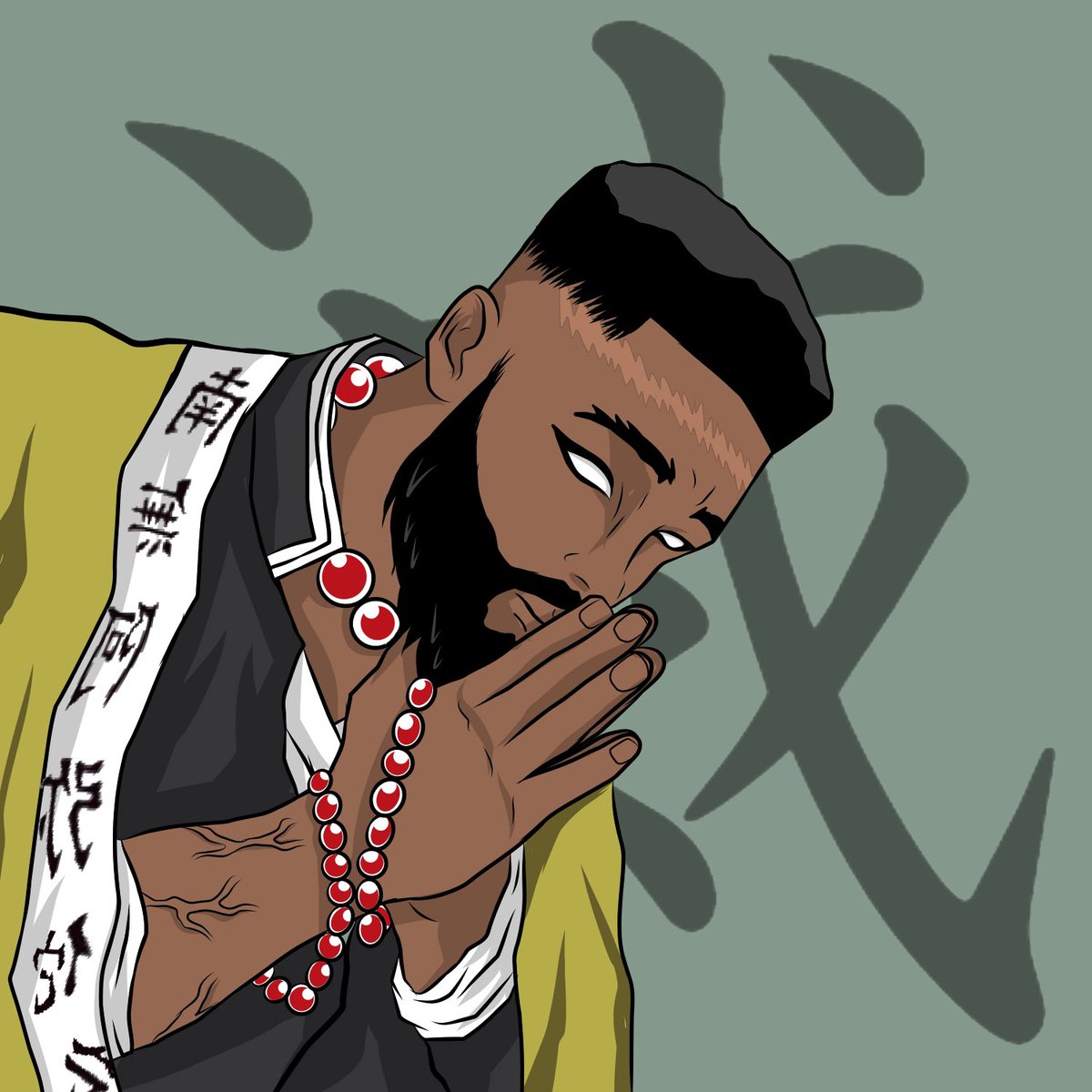 Spark Desmond king👑 (@spark_desmond) on Twitter photo I’m the new Stone Hashira. 
#digitalart #art I’m the new Stone Hashira. 
#digitalart #art
