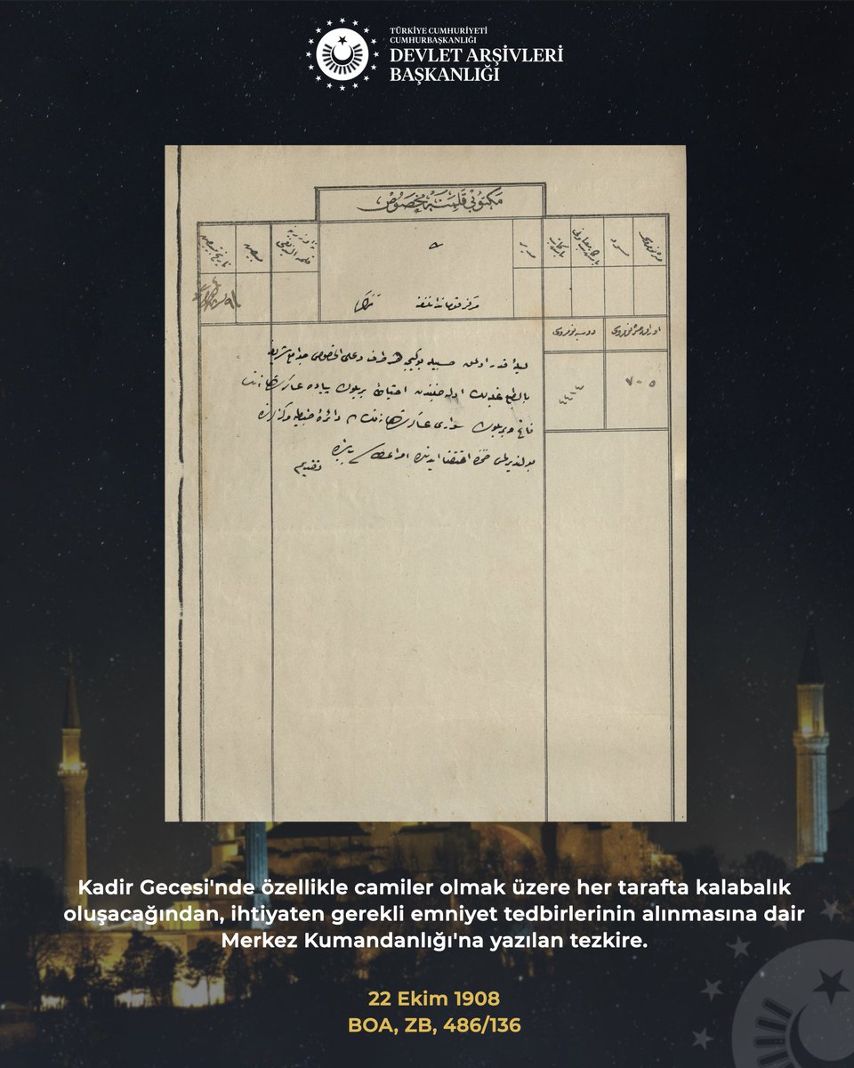 Kadir Geceniz Mübarek Olsun.

#KadirGecesi