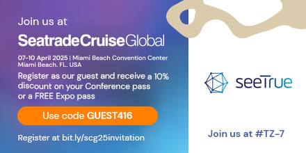 Join us at Seatrade Cruise Global 2025 in booth #TZ-7. Use our promo code GUEST416 for a 10% discount on a Conference pass or a FREE Expo pass.  bit.ly/scg25invitation. #STCGlobal #SeeTrue #CruiseIndustry