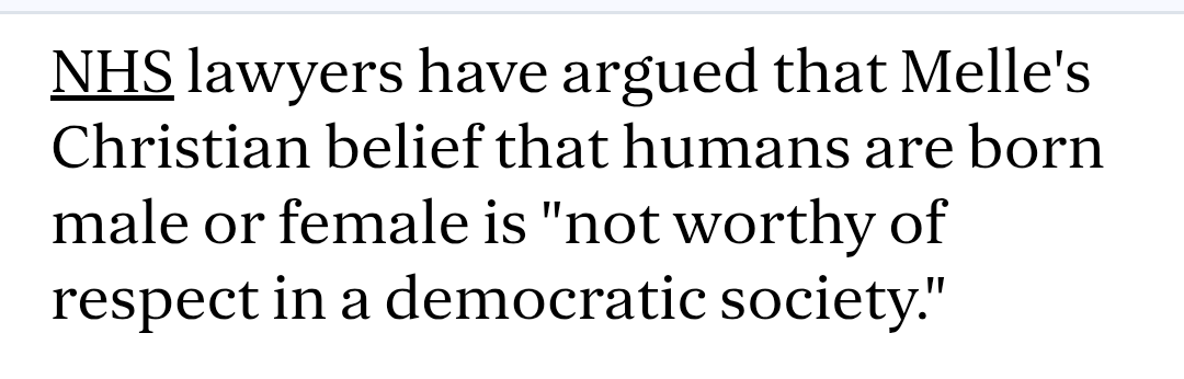 That humans are born male or female is a fact, not a Christian belief.