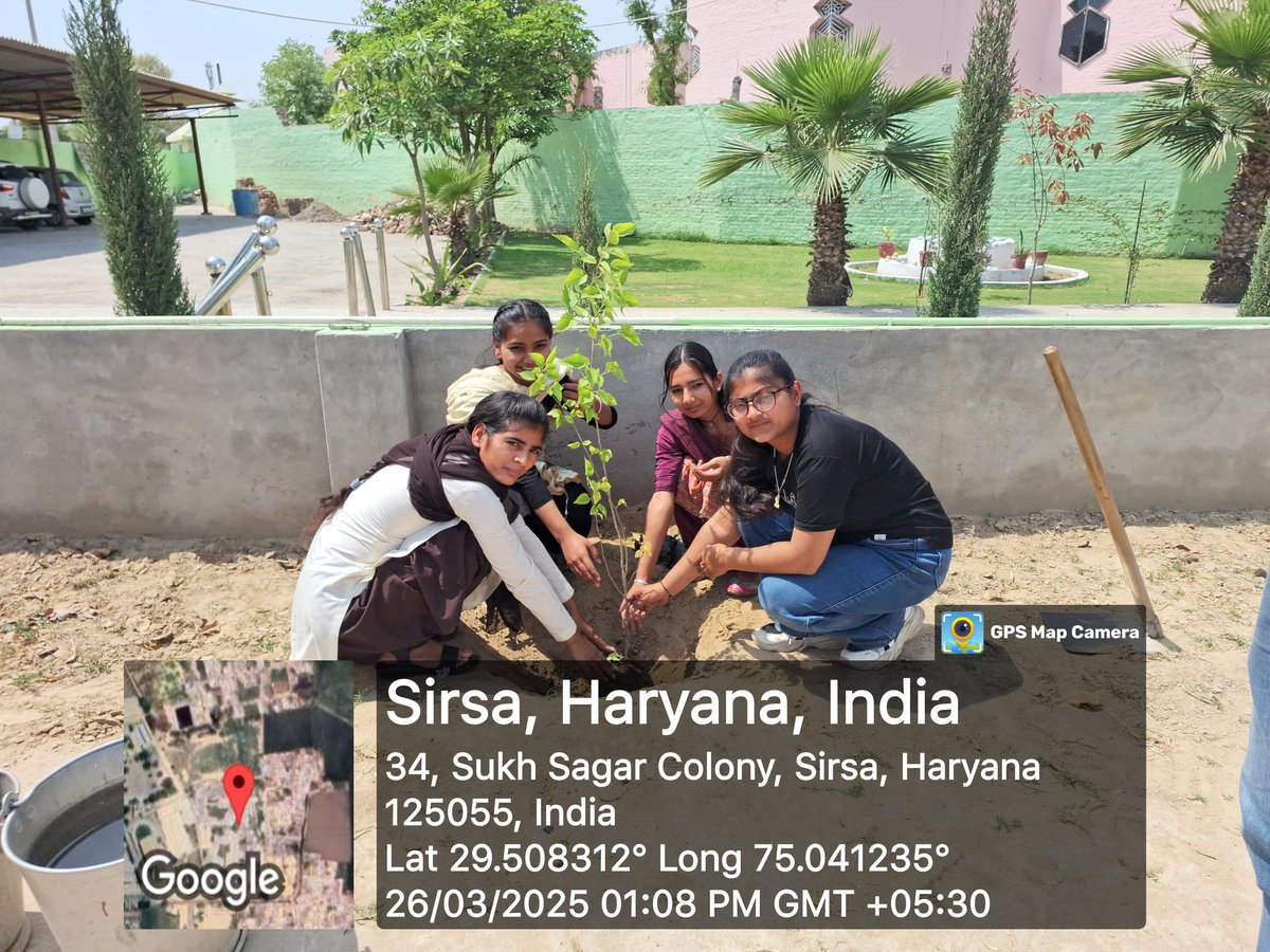 SSJCOLLEGEOFED1's tweet image. Shah Satnam Ji College of Education, Sirsa organized a 7 days special NSS camp. Day-3 Activities: Yoga,Paragraph Writing,Tree Plantation &amp;amp;Literacy Programme. 
#nss 
#nsscamp 
#nsscamp2025